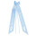 Taufschleife mit Taufdatum Namen und Geburtsdatum Personalisiert Modell Fisch hellblau