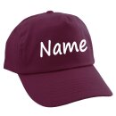 Junior Kinder CAP mit Namen oder Text personalisiert beere