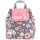 Personalisierter Rucksack f&uuml;r Kinder 8 Liter Kindergartenrucksack aus Baumwolle mit Namen bedruckt Motiv Hase/Blumen
