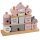 Babygeschenk Geburt * Steckspiel Haus mit Geburtsdaten graviert * als Taufgeschenk * rosa