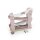 Kugelbahn personalisiert aus Holz * Auto Rennbahn als Geschenk zur Geburt * rosa