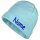 M&uuml;tze uni mit Namen oder Text personalisiert f&uuml;r Baby oder Kind aus 100% Baumwolle mit UV-Schutz Aqua Baby