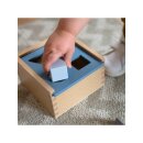 Babygeschenk Geburt * Steckspiel aus Holz * personalisiertes Geschenk Geburt * blau