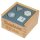 Formenspiel Sortierbox aus Holz mit Namen und Geburtsdatum graviert blau