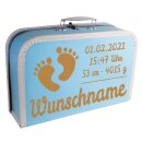 Baby Erinnerungsbox Koffer mit Namen und Geburtsdatum...