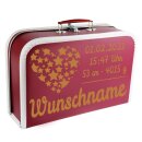 Baby Erinnerungsbox Koffer mit Namen und Geburtsdatum...