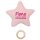 Spieluhr Stern rosa Geschenk mit Namen und Geburtsdatum personalisiert