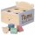 Steckw&uuml;rfel aus Holz Sortierspielzeug personalisierbar mit Name Sortierbox Teddy Steckspiel ab 18 Monate Geschenk zur Geburt