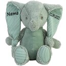 Stofftier Elefant Geschenk mit Namen und Geburtsdatum personalisiert verschiedene Ausf&uuml;hrungen