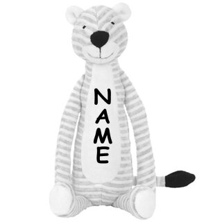 Personalisiertes Stofftier Panther * Kuscheltier mit Name * Pl&uuml;schtier zur Geburt  * Babygeschenk