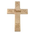 Taufkreuz Kreuz zur Taufe mit Namen graviert und personalisiert Taufsymbol Taube