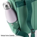 Rucksack mit Name bestickt Rolltop f&uuml;r Kinder und Erwachsene Salbeigr&uuml;n S