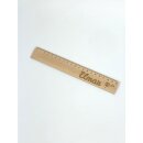 Lineal mit Name graviert aus Holz f&uuml;r Schulkind 20cm...