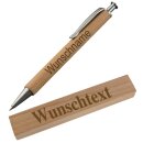 Kugelschreiber mit Name graviert aus Holz Wunschname oder...
