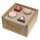 Formenspiel Sortierbox aus Holz mit Namen und Geburtsdatum graviert beige