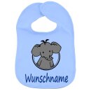L&auml;tzchen mit Name oder Text personalisiert f&uuml;r Baby oder Kleinkind Tiermotiv Elefant