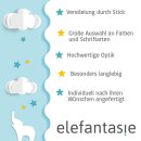 Stofftier mit Name bestickt Kuscheltier Einhorn personalisiert Einhorn wei&szlig; Schutzengel