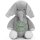 Stofftier mit Name bestickt personalisiertes Kuscheltier Elefant grau Stickmotiv Sternkreis