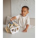 Arche Noah aus Holz personalisierbar mit Name Baby Geschenk zur Taufe mit Gravur