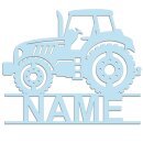 Personalisierter 3D Schriftzug individuelles Namensschild 25cm H&ouml;he T&uuml;rschild Wanddekoration Kinderzimmer Acryl Traktor