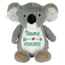 Personalisiertes Stofftier KOALA Kuscheltier bestickt Pl&uuml;schtier zur Geburt Pfeil